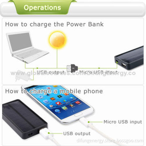 Mini Size 2,500mAh Solar Mobile Phone Charger with CE/RoHS Mark, 98 x 51 x 12mm Size